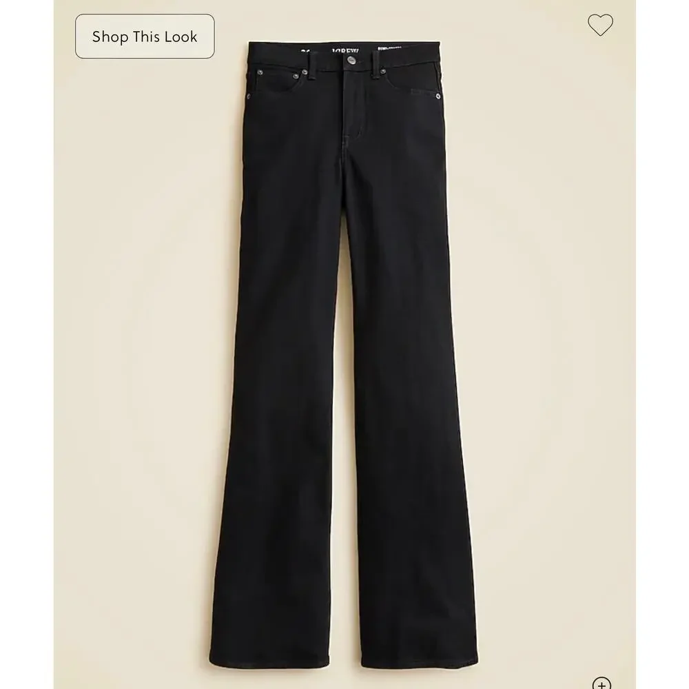 J. Crew Vintage flare jean Black Rinse NWT size 33